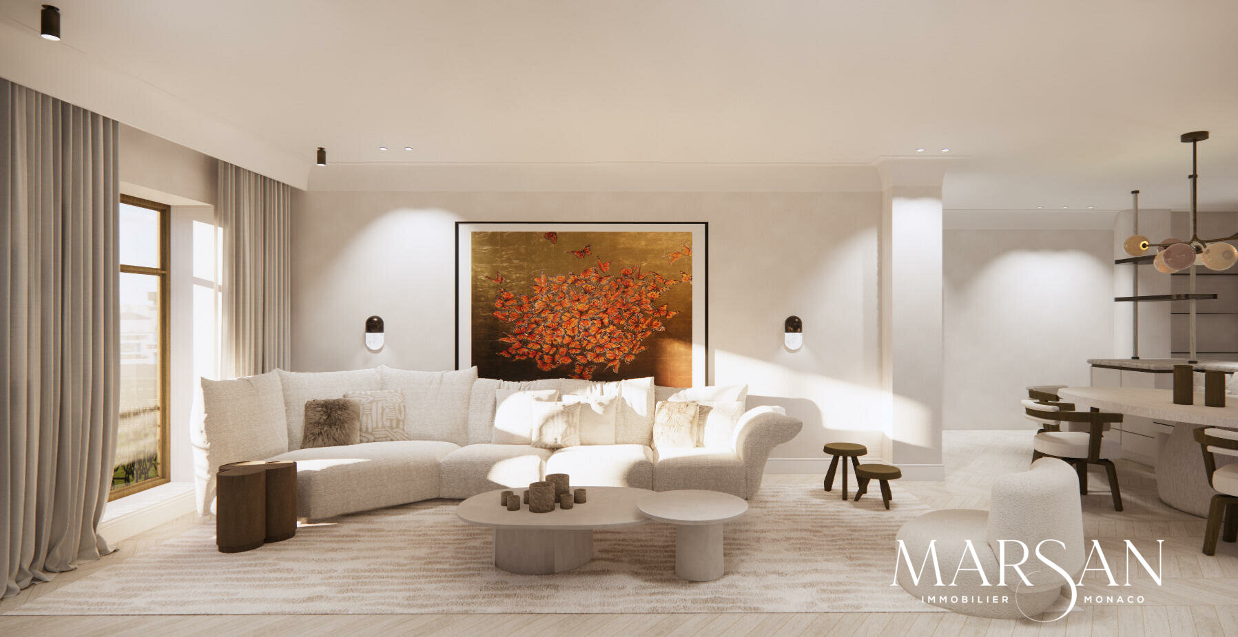 Trois-pièces rénové haut de gamme – Boulevard des Moulins