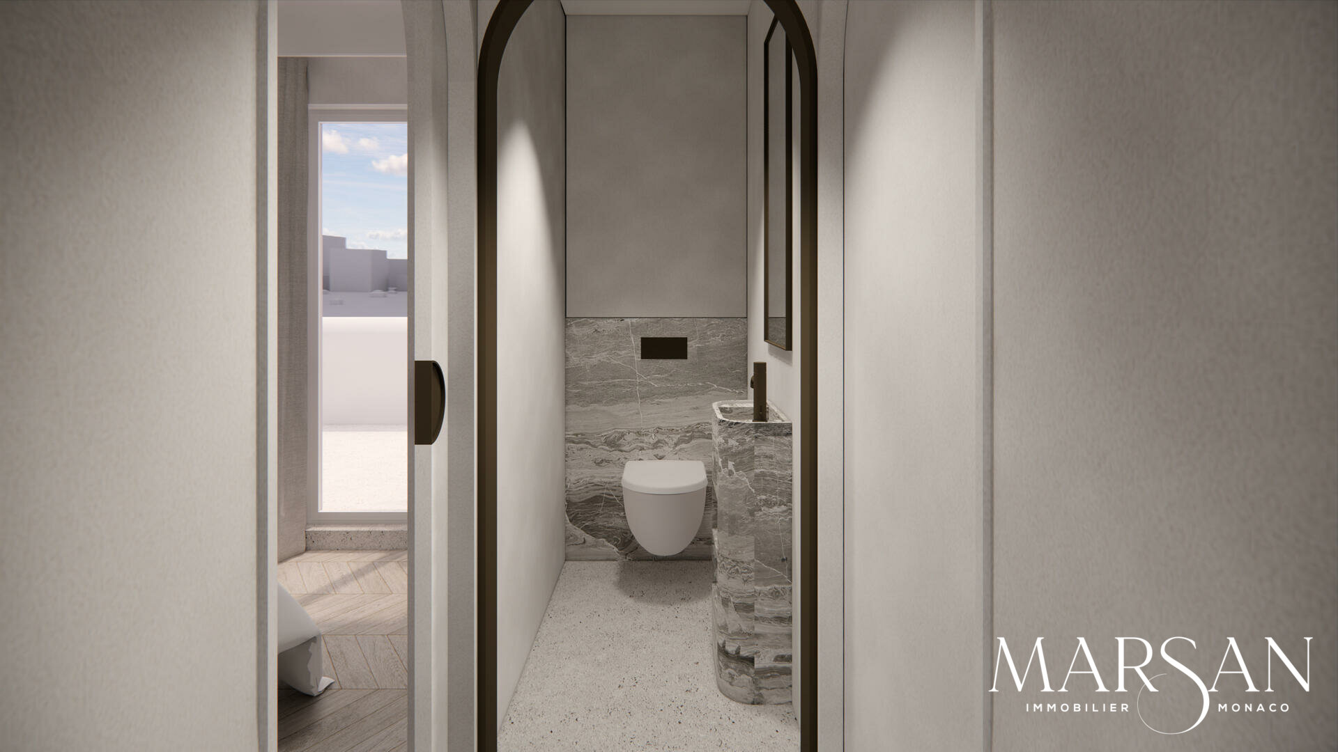 Duplex rénové luxueusement – Résidence Ambassador, Boulevard des Moulins