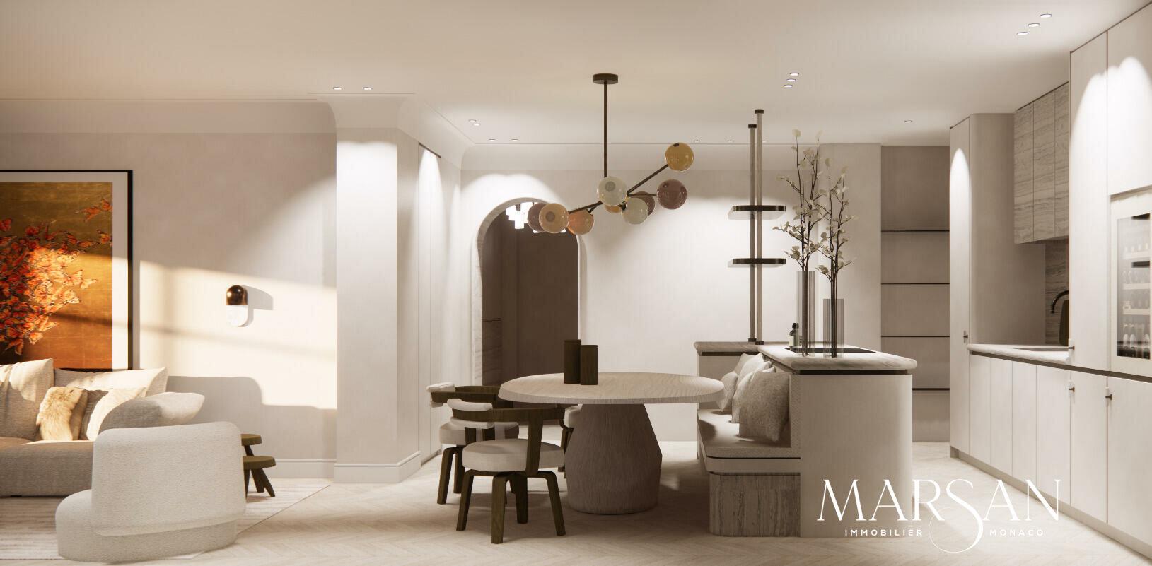 Trois-pièces rénové haut de gamme – Boulevard des Moulins