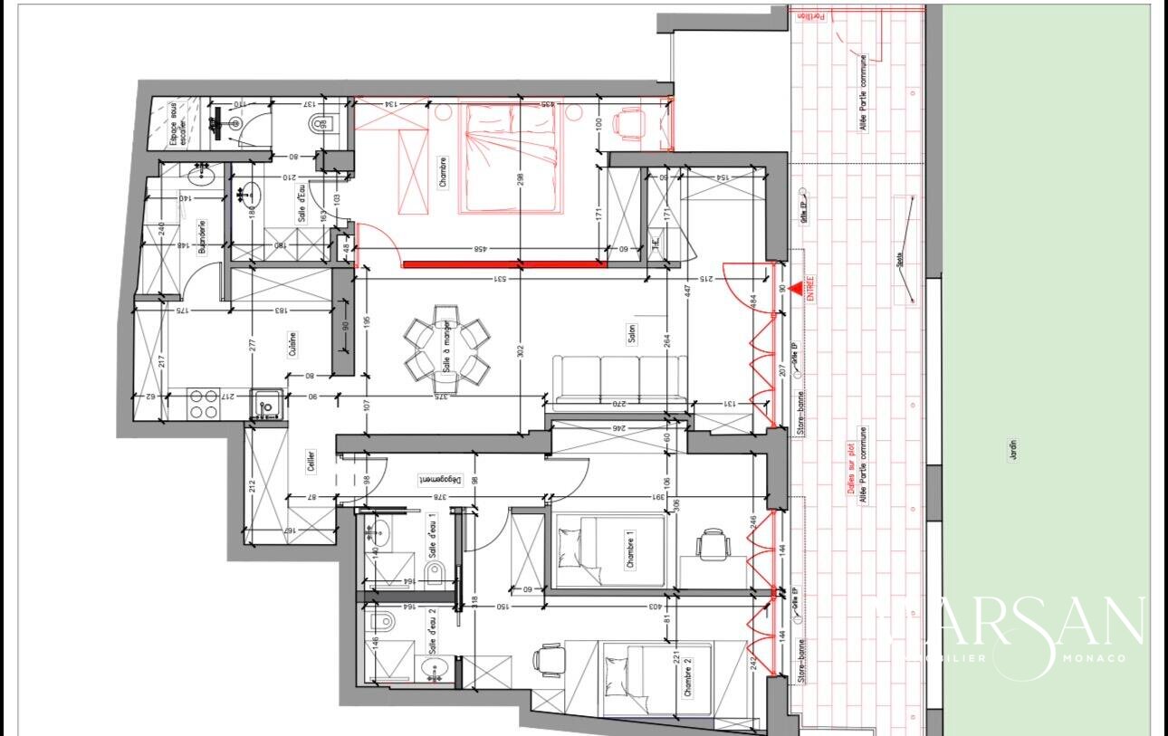 Magnifique appartement à la location au carré d'or