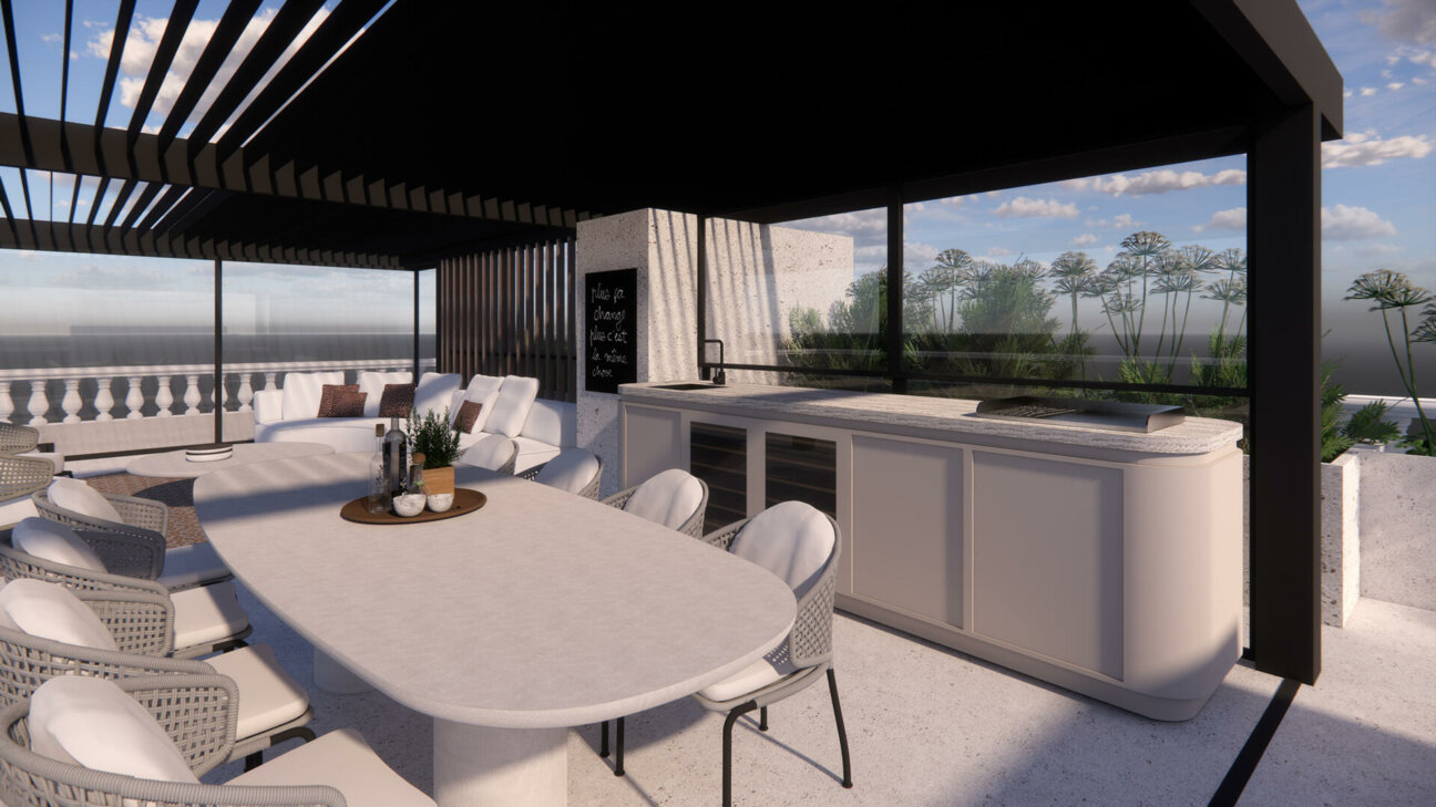 Duplex rénové luxueusement – Résidence Ambassador, Boulevard des Moulins